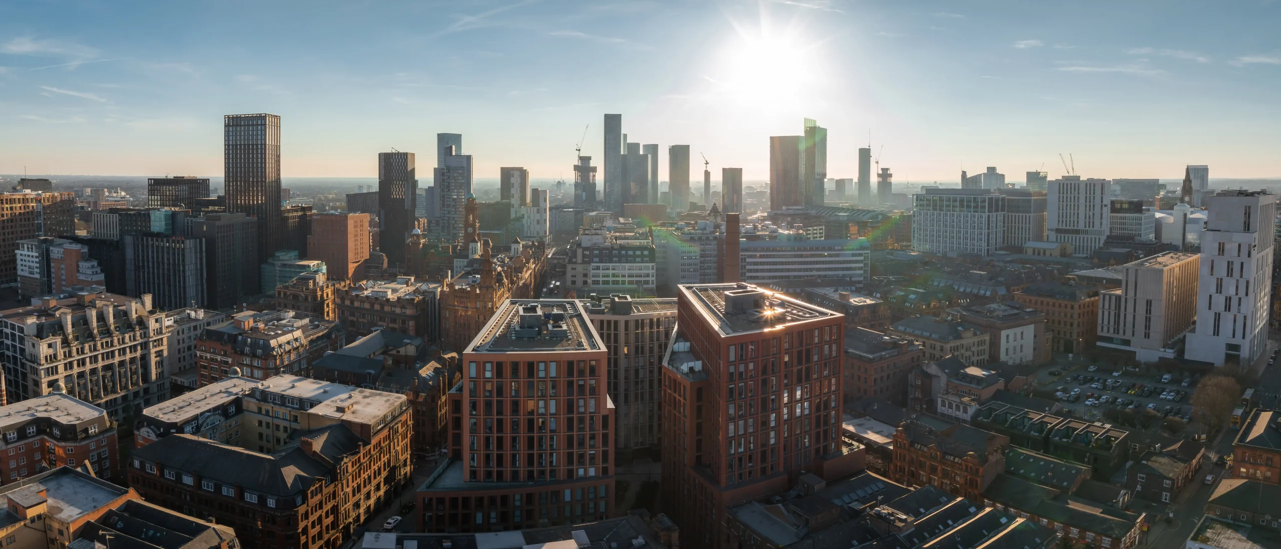 Skyline view of manchester